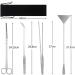 miuse Aquarium Scissor Tweezers Spatula Tool - 4 in 1 Stainless Steel Aquatic Plants Aquascaping Tools Set for Fish Starter Kits & Aquariums Tank - Buy Online on SooperMarket.com