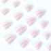 Mouyou Short Square Press On Nails - Nude Pink Gradient White Full Cover Artificial Fingernails with Glue for Women & Girls - F7 - Buy Online on SooperMarket.com
