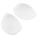 1 Pair Pad Inserts Pad for Bra Silicone Women Breathable Bra Pads Bikini Bra Pads Silicone Bra Inserts Pads White 13X10.5X2CM