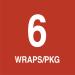 NewGem Sandwich Wrap - Tomato 6 Wraps - Buy Online on SooperMarket.com