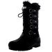 POLAR Womens Waterproof Tactical Mountain Walking Snow Knee Boots 7 Black