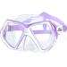 Seago Kids Swim Goggles with Nose Cover Snorkel Mask Scuba Diving Swim Mask Anti-fog Tempered Glass, Panoramic Clear View Silicone Seal Snorkeling Gear Swimming Goggles for Kids 6-14 Boys Girls Youth Purple