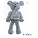 ECYC Newborn Baby Bear Hat Beanie with Bear Dolls - Grey | Photography Accessories - Buy Online on SooperMarket.com