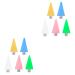 Healeved 2 Sets Pen Tip Nail Rhinestone Dotting Pencil Tip Rhinestones Picker Tips Wax Pencil Bead Picker Tool Nail Point Pen Head Wax Replacement Tips Manicure Tools Double Head