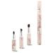 LilyLeaf Makeup Brushes Kit - 3-in-1 Make Up Brush Set - Travel Brush Pen with 3 Brushes for Eyeshadow Blend  Brows  Lip - Stackable Magnetic Brushes   Portable and Lightweight Beauty Kit