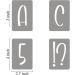 3 Inch Alphabet Letter Stencils for Painting - 42 Pack Letter and Number Stencil Templates with Signs for Painting on Wood Reusable Letters and Numbers Stencils for Chalkboard Wood Signs & Wall Art - Buy Online on SooperMarket.com