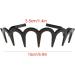 Unisex Wavy Headband Black Spring Wavy Metal Hair Band with Long Teeth Hairhoop Sports Headband Headwear Accessories Black 1pc Wavy Metal Hair Band - Buy Online on SooperMarket.com