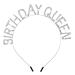 WLLHYF Birthday Queen Headband  Princess Crown Rose-Gold Rhinestone Hair Band Birthday Sash Tiaras Crystal Hair Accessories Valentine's Day Gifts for Women Girl Birthday Party Decorations
