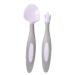 Toddler Cutlery Set with Uniquely Shaped Fork and Spoon (Boysenberry)