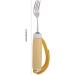 Advantage Easy Grip Fork Adaptive Utensils Stainless Steel with Rubber Handle for Disabled Patient Arthritis for Elder - Buy Online on SooperMarket.com