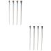 Baluue 8 Pcs Nose Shadow Brush Makeup Tools Makeup Accessory Angled Brush Eye Shadow Brush Artificial Fiber