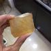 Natural Orange Calcite aquare Crystal Gemstone Reiki Iceland Spar Crystal Cube - Buy Online on SooperMarket.com
