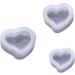 3pcs Silicone Molds Heart Silicone Casting Art Molds Japanese Cute Serving Plate Epoxy Jewelry Molds Crystal Drop Mold Jewelry Making Mold Cake Mold Accessories White M White - Buy Online on SooperMarket.com