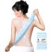 Yiclick Exfoliating Washcloth Towel - Exfoliating Body Scrubber, Loofah Wash Sponge - Korean & Japanse & African Washcloth - Soft + Rough Exfoliating Back Scrubber - for Senstive and Rough Skin Blue