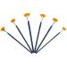 NGWALL Fan Nylon Acrylic Watercolor Paint Brush Set - Blue 6pcs - Buy Online on SooperMarket.com