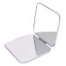 Folding Pocket Mirror Portable Makeup Mirror Stainless Steel Cosmetic Mirror Double Sided Square Mirror for Handbag Purse Pocket Compact