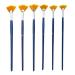 NGWALL Paint Brush Set Fan Nylon Acrylic Watercolor Paintbrush (Blue 6pcs)