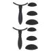 HAPINARY 2 Sets Eye Shadow Stamp Durable Eyeshadow Stamp Make up Makeup Applicator Black