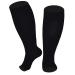 FEOYA compression stockings Medical Waden compression stockings Open lace calves stockings thrombosis socks women men socks plantar fasciitis heel spur bandage foot bandage-m-7xl black 2 l