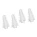 Kisangel 4 Pcs Vegetable Shaping Mold Plant Vegetable Growth Mould Fruit Shaping Tool Heart-Shaped As Shownx2pcs 20x4cmx2pcs