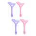 Baluue 4 Pcs Eyeliner Face Cream Applicator Cosmetics Tools Mask Applicator Brush Makeup Stencil