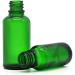3PCs 50ml Refillable Green Glass Essential Oil Roll-On Bottles | Cosmetic Sample Packaging with Metal Roller Ball & White Cap - Perfect for Perfume & Essential Oils - Buy Online on SooperMarket.com