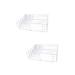 IMIKEYA Lipstick Stand 2 Pcs Makeup Storage Case Makeup Holder Display Makeup Case Storage Box Eyeshadow Palette Powder Transparentx2pcs 24.7X18.2X7CMx2pcs