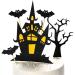 Halloween Cake Topper Set - Haunted House, Ghost, Pumpkin Cupcake Decorations for Wizard, Ghost, Spider Party - Buy Online on SooperMarket.com