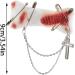 Furry HairPins Girl Subculture Bloodstain Brooch Great for Most Hair Type Hair Clip with Pin for Lady Women Girl Red - Buy Online on SooperMarket.com