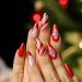 Vatocu Christmas False Nails - Short Red Press on Nails with Snowflakes, Elk, and Snowman Design - 24pcs Set for Women and Girls - Buy Online on SooperMarket.com