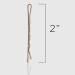 Fromm Style Artistry 2" Crimped Bobby Pins Matte Blonde 600 Hair Pins Secure Hold Suitable for All Hair Types and Lengths Hair Accessories for Women - Buy Online on SooperMarket.com