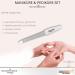 Premium Solingen Nail Care Set - Travel Black Nail Scissors File & Tweezers - Made in Germany - Buy Online on SooperMarket.com