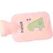 Spiral Hot Water Bottle 500ml - Cartoon Dinosaur Leak-Proof Heating Pad for Sore Muscles (Pink) - International Shipping - Buy Online on SooperMarket.com