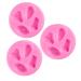 Hohopeti Dessert Tray 3pcs Baking Mold Silicone Molds Silicone Cupcake Clay Chocolate Cake Casting Mold Muffin Pan Pudding