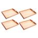 LOVIVER 4 / Set Montessori Trays Beads Children's Toys Storage Holder For Early Teaching 4pcs S