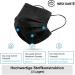 MEDI SANT 50+1 Black Disposable Surgical Masks - EN14683 Type I BFE 95% 3-Ply Protective Face Masks for International Shipping - Buy Online on SooperMarket.com