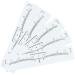 Angoily 100pcs Disposable Eyebrow Ruler Eyebrow Shaping Stencils Eyebrow Shaper Ruler Mini Caliper - Buy Online on SooperMarket.com