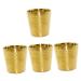 Angoily tools 4 pieces of shaving bowl shaving-soap cup shaving cup made of stainless steel stainless steel shaving shaver shovel cup of razor n shaving stainless steel 304 man face mask goldenx4stk 7.1x7cmx4pcs