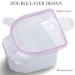 Borogo Nail Soaking Bowl Set for Gel Polish Removal and Manicure - Includes Brush, Pusher, Peeler, File, and Buffer Block - Buy Online on SooperMarket.com