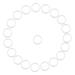 O-ring silicone baby pacifier clips safe silicone ring for pacifier pacifier chain silicone ring 20 pieces holder silicone adapter rings holder for baby show or birthday present transparent