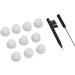 Silicone Hearing Amplifier Dome & Cleaning Brush Set | Earplug Ventilation Brush for Optimal Hearing Aid Care - Buy Online on SooperMarket.com