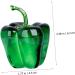 Alipis Office Decor Decorations for Home Crystal Figurines Living Room Chili Vegetable Household Fake Fruit Green 6.3x4.5cm - Buy Online on SooperMarket.com