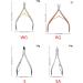 Cuticle Scissors Stainless Steel Manicure Pedicure Tools Dead Skin Scissor Nipper Golden/Silver/Rainbow Silver F - Buy Online on SooperMarket.com