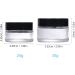 6 x 20ml Refillable Glass Cosmetic Containers - Empty Travel Doses with Screw Caps for Powders Lotions & Creams - Buy Online on SooperMarket.com