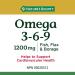 Nature's Bounty Omega 3 6 9 Fish Oil 1200mg Pills Supplement & Vitamin D3 Pills and Supplement Helps Support Immune Function 1000iu 500 Softgels Supplement + Vitamin D3 Pills - Buy Online on SooperMarket.com