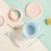 Kyraton Baby Bowls | Suction Bowls with Straw and Spoon | Unbreakable & Reusable | Light Blue | Slip Resistant & Durable - Buy Online on SooperMarket.com