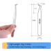 Buy Volume Eyelash Extension Tweezers - FEITA Professional Precision Angled & Pointed Tip - Ideal for International Shipping - Buy Online on SooperMarket.com