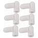BESPORTBLE 6 Pairs/12pcs Silicone Gel High Heel Protectors Gel Toe Caps for Running Fingertip Protectors Gel Toe Sleeve Protection Tools Big Toe Anti-wear Protective Sleeve Protective Case White 4.5X2.1 cm