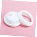 FOMIYES 1 Set Box Loose Powder Box Empty Loose Powder Container Cosmetic Powder Puff Face Powder Cushion Loose Powder Container with Powder Puff Travel Abs Makeup Pad White Portable 6.2x6.2cm White - Buy Online on SooperMarket.com