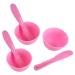3 Sets Rubber Facial Mask Mixing Bowl With Plastic Spatula Facemask Bowl Mud Mask Mixing Bowl DIY Skin Care Mixing Tool Kit for Lady Women Home Beauty Salon Use Pink